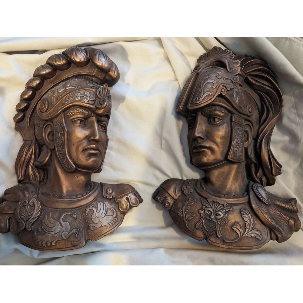 RARE‎ SET OF 1961 ROMAN CENTURION SOLDIER CHICAGO UNIVERSAL STATUARY CORP 1961